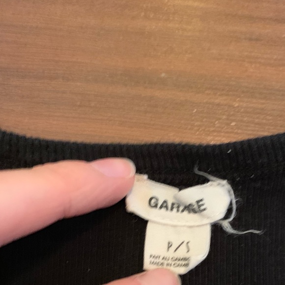 Black Halter Tank top from Garage - Picture 2 of 3